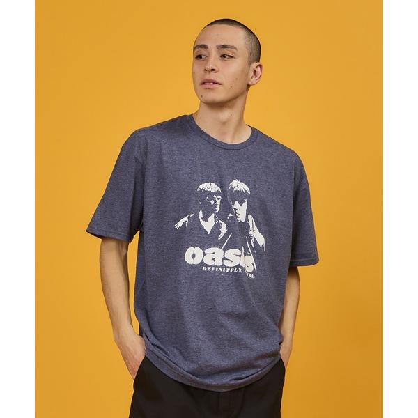 tシャツ MUSIC -  OASIS“DEFINITELY MAYBE PHOTO STENCIL...