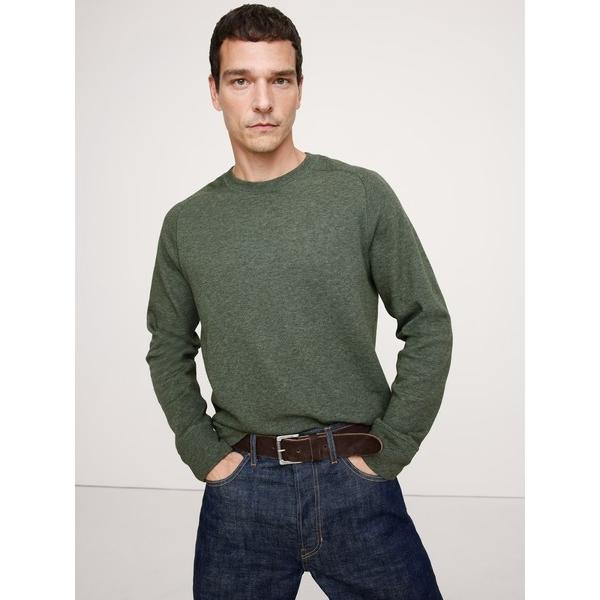 セーター ニット スラブ ダブルニット クルーネックTシャツ メンズ