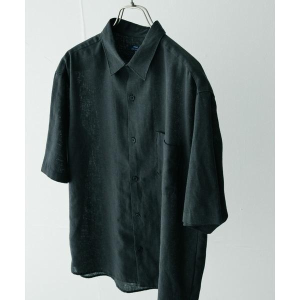 「ITEMS URBANRESEARCH」 半袖シャツ MEDIUM ブラック メンズ