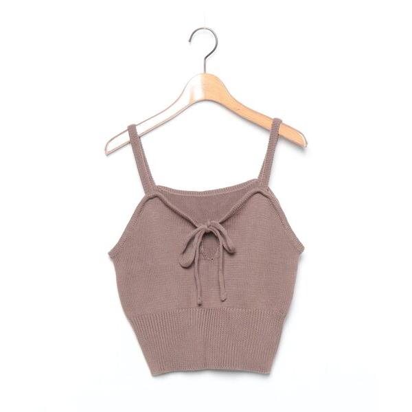 「RUBY AND YOU」 キャミソールニット FREE ブラウン レディース