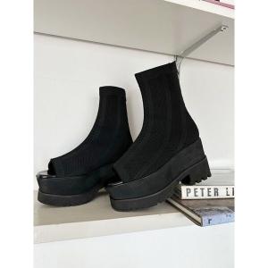 MURUA（ムルーア） サンダル ジャガードソックブーツサンダル