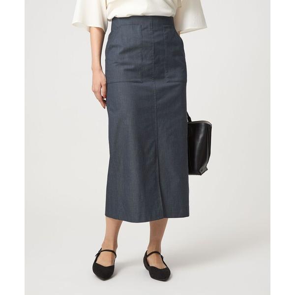 スカート 「size SHORTあり」キチントボトムス Iライン スリム タイト スカート シャンブ...