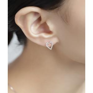 con affetto ピアス K18ダイヤラインピアス レディース : ZOZOTOWN