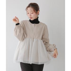 Fit more（フィットモア） コート アウター ペプラムフリル2WAY