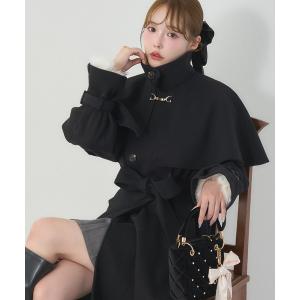 ステンカラーコート コート ケープ付きステンカラーコート レディース