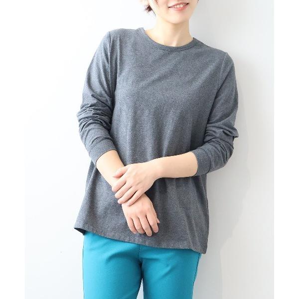 tシャツ 「L〜5L 大きいサイズ」「プレスウォーム」天竺クルーネックTシャツ レディース