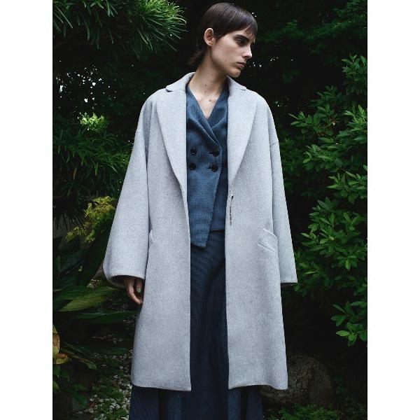 コート アウター CIS． ボールドスリーブコート RESCWOOL 無地 ボタンチャーム付き レデ...