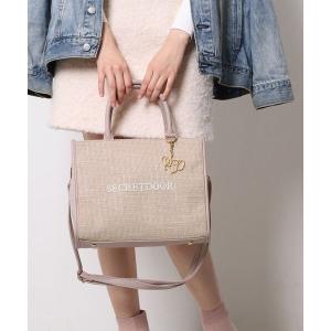 トートバッグ 2way ツイードトートバッグ レディース