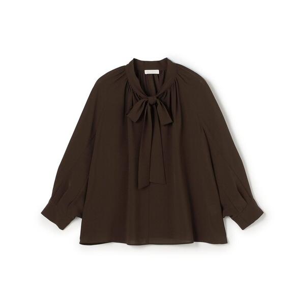 ブラウス シャツ シアートロピカル ボウタイブラウス レディース