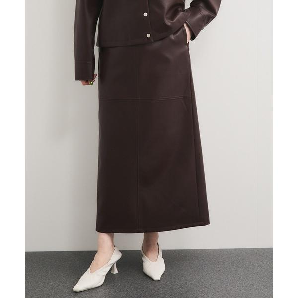 ロング スカート シンセティックレザースカート/セットアップ対応