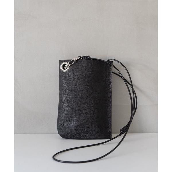 ショルダーバッグ SENTI SHRINK LEATHER MINI SHOULDER BAG シュ...