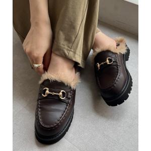 CAMINANDO（カミナンド） ローファー SHEARING-LINED BIT MULE 22115W