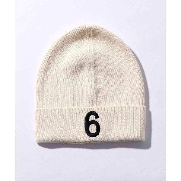 「MM6 Maison Margiela」 「KIDS」ニットキャップ II オフホワイト キッズ