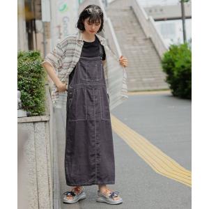 「niko and...」 サロペットスカート LARGE グレー レディース