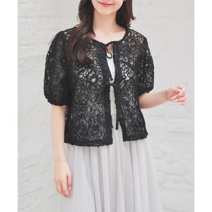 「Honeys」 半袖ブラウス L ブラック レ...の商品画像