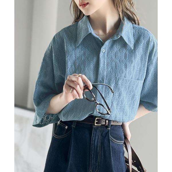 「Java」 半袖シャツ SMALL ブルー レディース