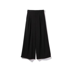 パンツ タックフレアパンツ「手洗い可能」 レディース