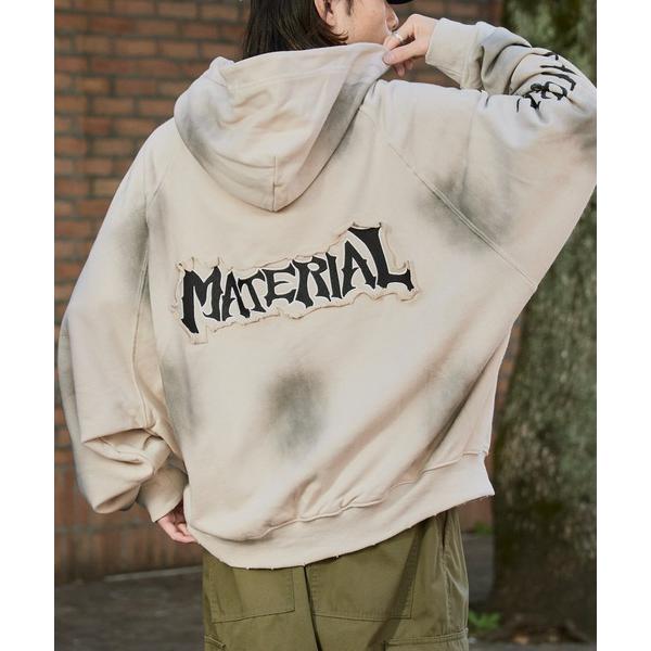 パーカー Raglan Silhouette Zip-Up Hoodie/ラグランシルエット ジップ...