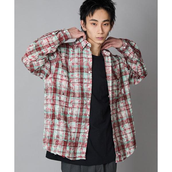 シャツ Regular Collar Floral Tartan Check Shirt / レギュ...