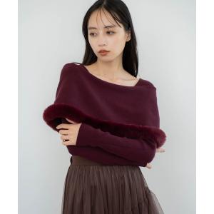 ニット セーター ファートリムニット レディース