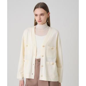 ニット セーター エキストラファインメリノボクシー ジャケット カーディガン レディース