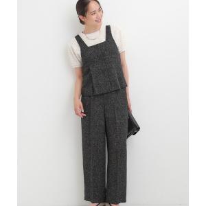 セットアップ 「2点セット」着るだけで決まる クラシカルなツイード調セットアップ レディース