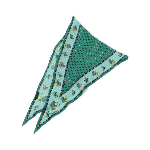 スカーフ バンダナ SOULEIAO シルクプリント スカーフ レディース