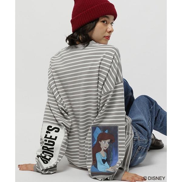 tシャツ 「DISNEY」アリエル／ボーダーロンT メンズ レディース