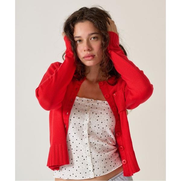 カーディガン ポケット付き アンチピリング カーディガン TINA：JOJUN レディース