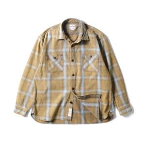 シャツ HOUSTON ヴィンテージオンブレチェックシャツ メンズ レディース