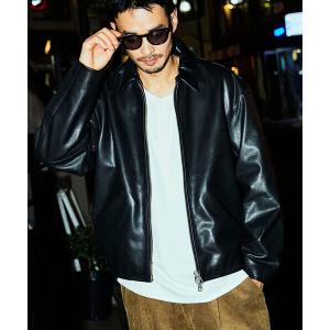 革ジャン ライダース FREAK’S STORE/フリークスストア Calf Leather  ミニマル シングル ライダースジャケット/カーフレザー