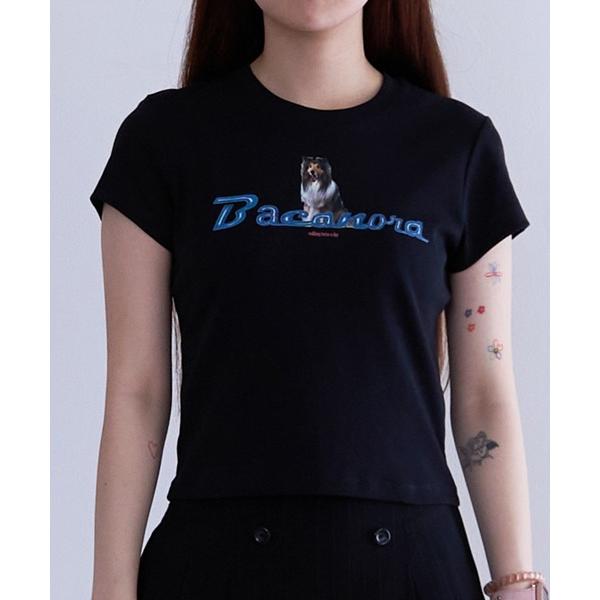 tシャツ BACANORA WALKING TWICE A DAY BABY TEE レディース