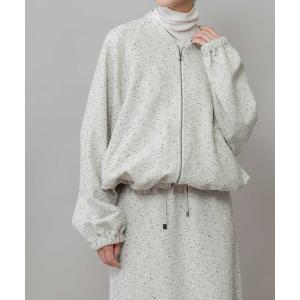 ブルゾン アウター ツイードジップブルゾン レディース