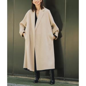コート アウター カシミヤリバーロングコート レ...の商品画像