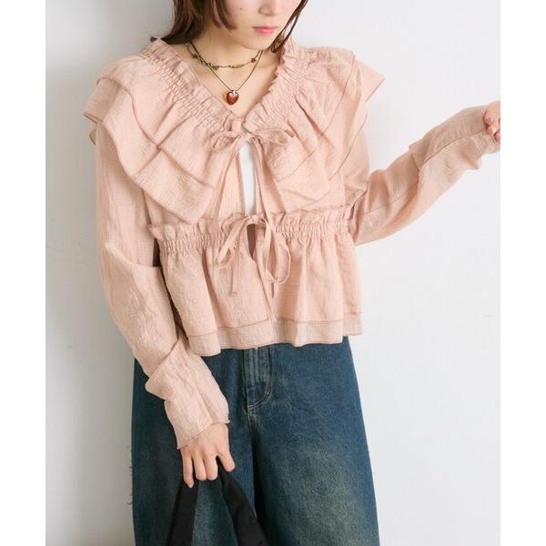 ブラウス シャツ 「25AW」マルチウェイ長袖ブラウス レディース