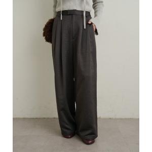 パンツ サテンパンツ レディース