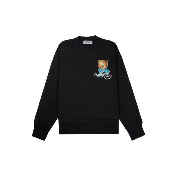 トレーナー スウェット MSGM CUTE KITTY ミニグラフィック スウェットシャツ レディー...