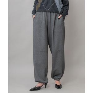 パンツ ストレッチソフトフランネルイージーパンツ レディース