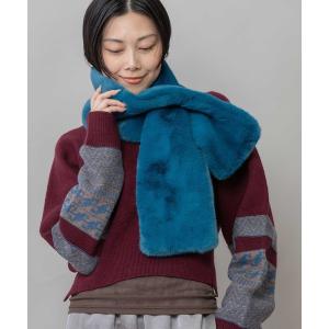 マフラー ストール フェイクファーマフラー レディース