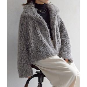 ブルゾン アウター MIXファースタンドブルゾン レディース