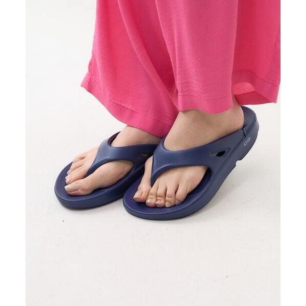 「FREAK'S STORE」 「oofos」フラットサンダル 5 ネイビー レディース
