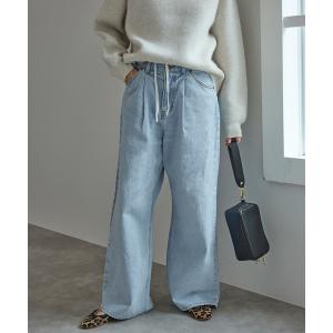 ジーンズ デニム デニムパンツ LEE/リー SLOBE別注 タックワイドデニム レディース