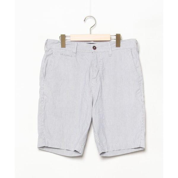 「American Eagle」 ストライプ柄ショートパンツ 30 ブルー メンズ