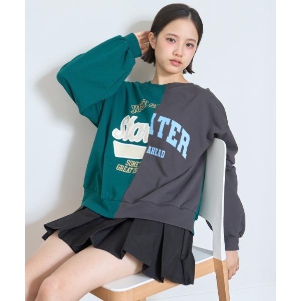 トレーナー  「7days」リメイク風カレッジトレーナー キッズ 子供服 女の子