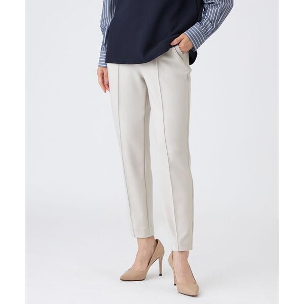 パンツ 「シーズンレスに活躍！」「マシンウォッシャブル」ダンボールニットピンタックパンツ レディース