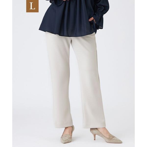 パンツ 「L」「シーズンレスに活躍！」「マシンウォッシャブル」ダンボールニットストレートパンツ レデ...