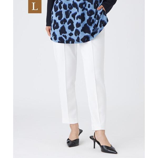 パンツ 「L」「シーズンレスに活躍！」「マシンウォッシャブル」ダンボールニットピンタックパンツ レデ...