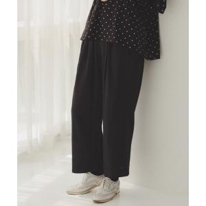 パンツ 「natural by clip」LCシャーリングタックパンツ「プチサイズあり」 レディース