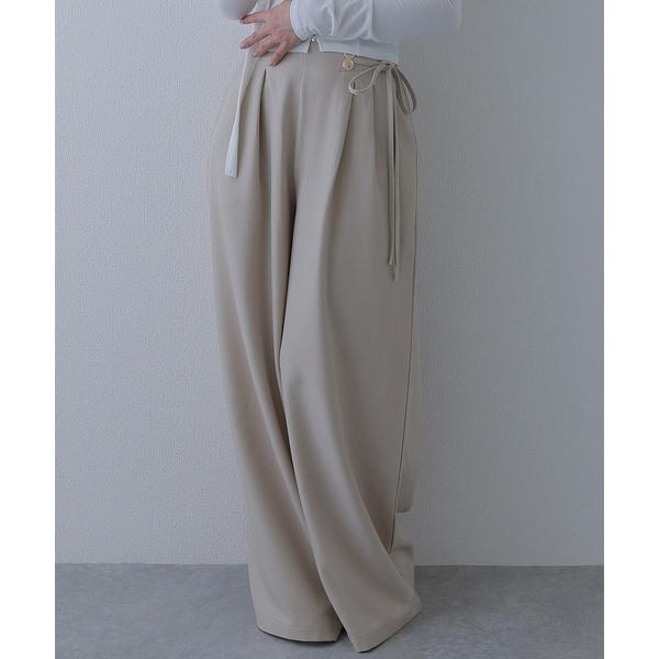 パンツ ribbon luminella wide pants / リボンルミネッラワイドパンツ レ...