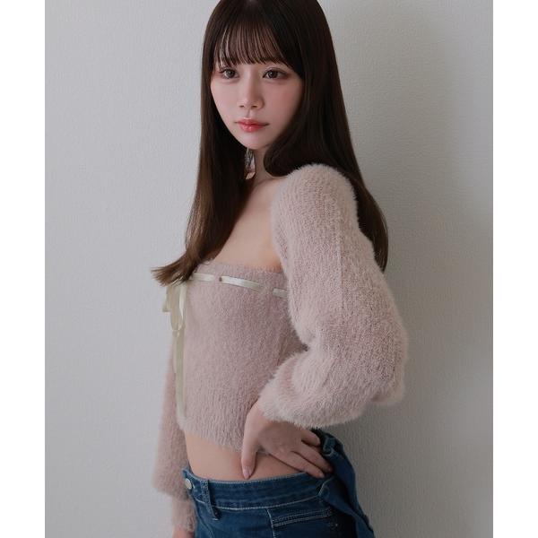 ニット セーター ribbon soffice knit tops / リボンソッフィチェニットトッ...